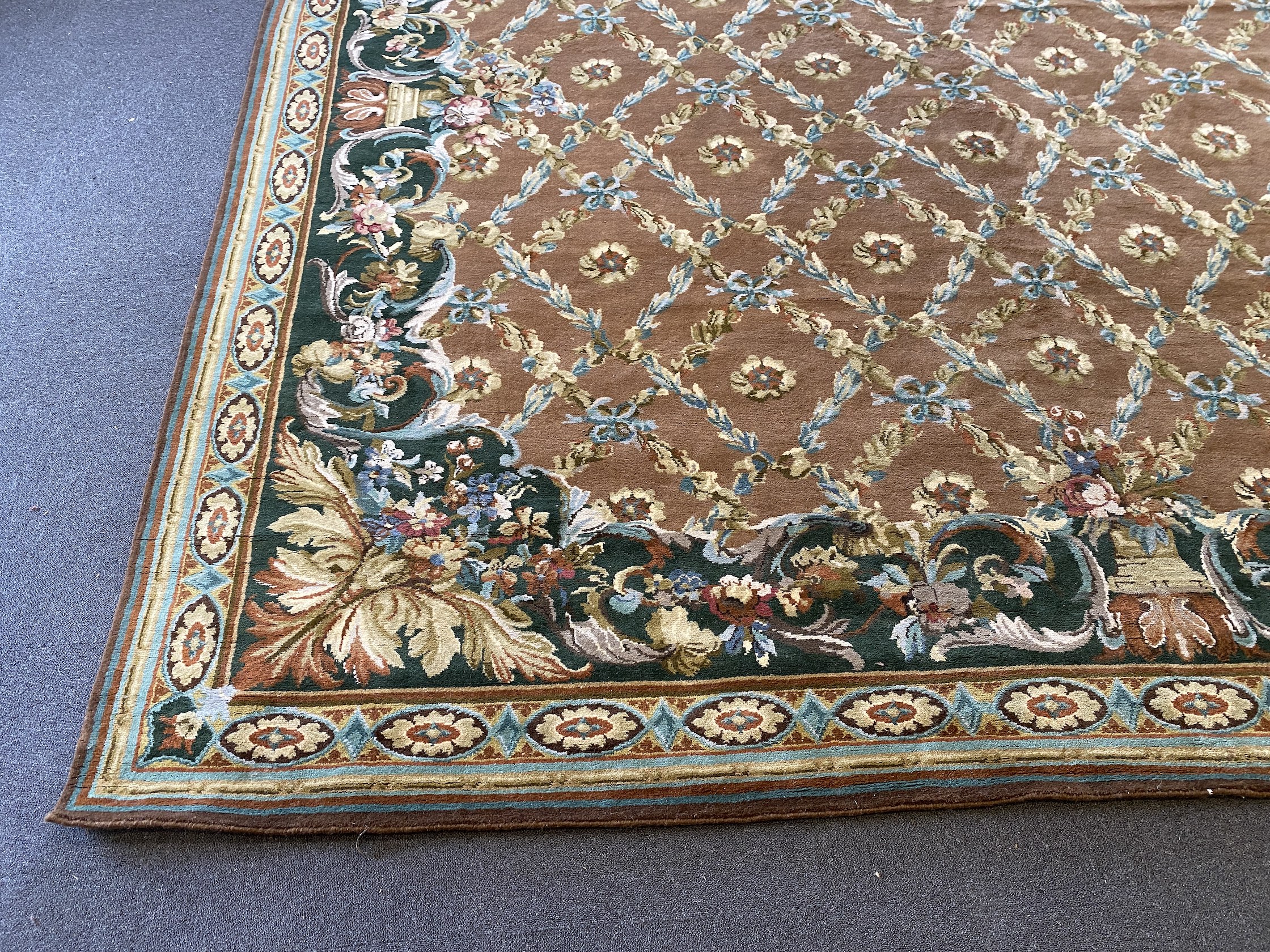 A large Indian carpet, 575 x 358cm